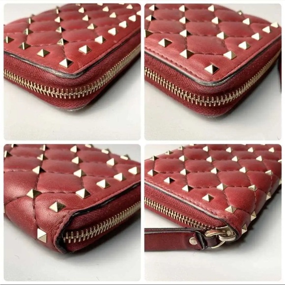 Valentino Rockstud Long Zip Around Wallet - Picture 10 of 10